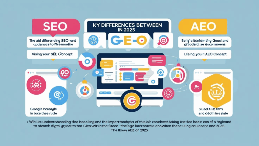 SEO VS GEO VS AEO, What's the Difference & Why It Matters in 2025