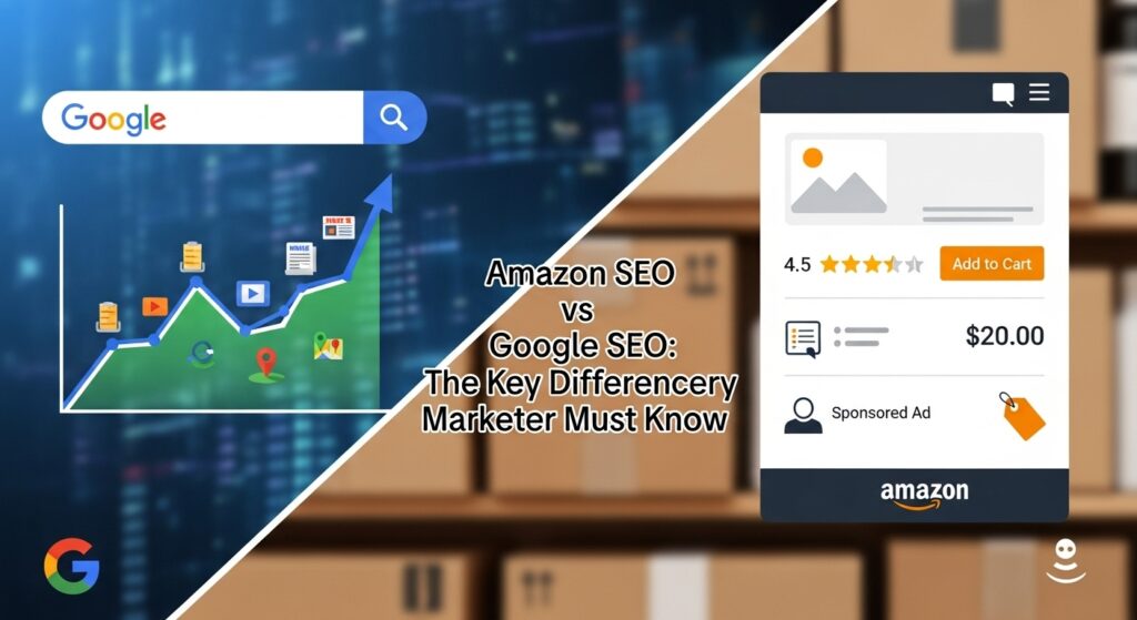 Amazon SEO vs Google SEO: The Key Differences Every Marketer Must Know