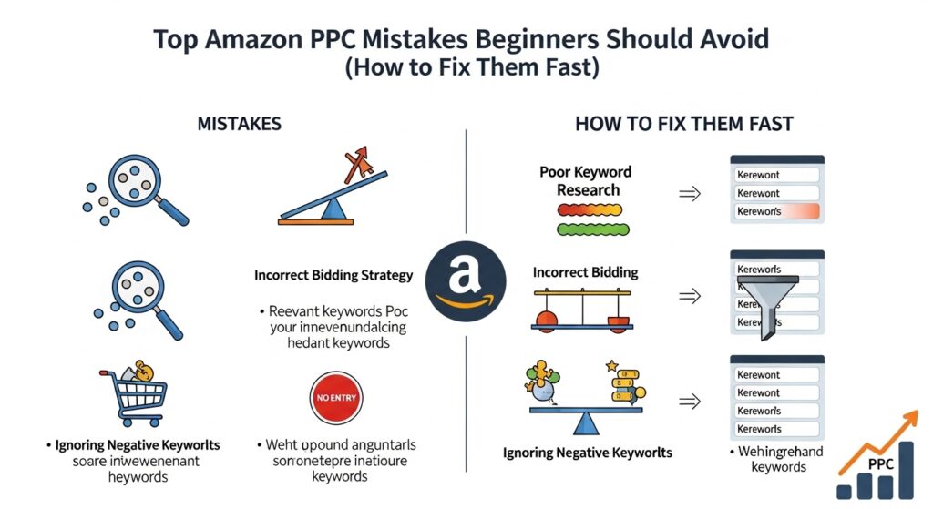 Top Amazon PPC Mistakes Beginners Should Avoid