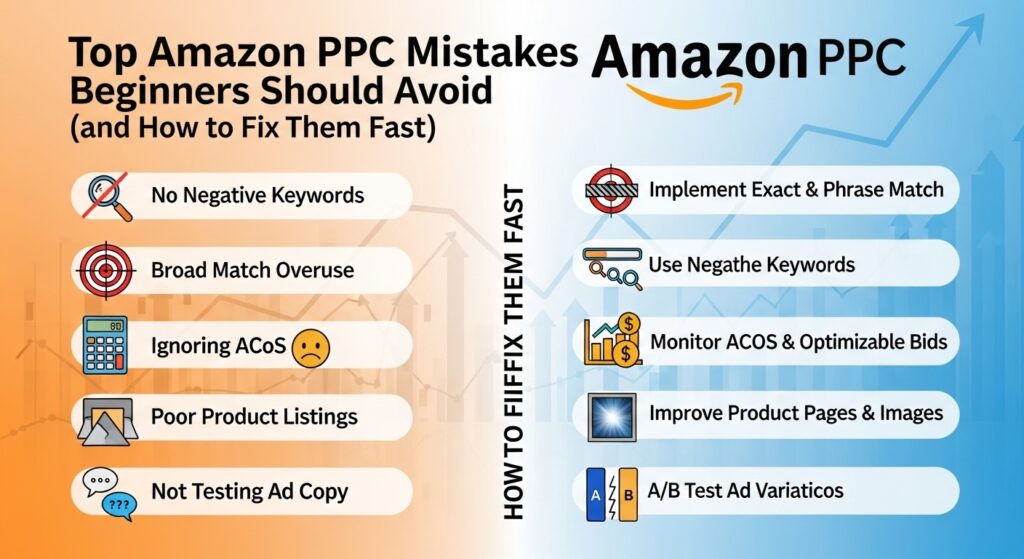 Top Amazon PPC Mistakes Beginners Should Avoid
