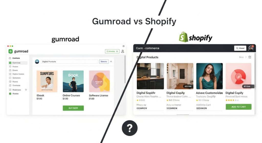 Gumroad vs Shopify Which Is Better for Digital Products
